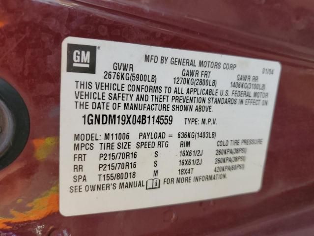 2004 Chevrolet Astro