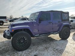 Jeep Wrangler salvage cars for sale: 2018 Jeep Wrangler Unlimited Sahara