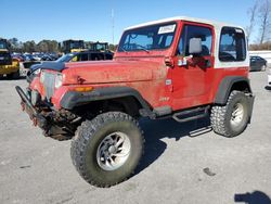 Jeep salvage cars for sale: 1995 Jeep Wrangler / YJ S