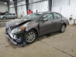 Honda Civic salvage cars for sale: 2012 Honda Civic EXL