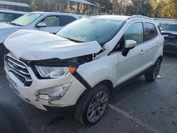 Vehiculos salvage en venta de Copart Savannah, GA: 2020 Ford Ecosport Titanium