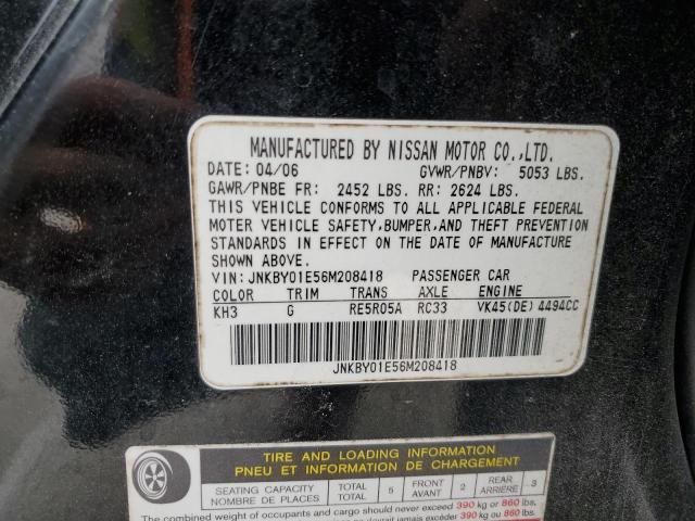 2006 Infiniti M45 Base