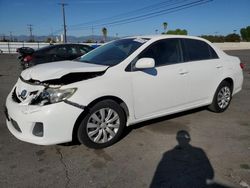 Salvage cars for sale from Copart Colton, CA: 2012 Toyota Corolla Base