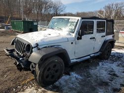 Jeep Wrangler salvage cars for sale: 2015 Jeep Wrangler Unlimited Sahara