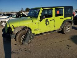 Jeep salvage cars for sale: 2017 Jeep Wrangler Unlimited Sport