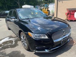 2017 Lincoln Continental en venta en Mendon, MA