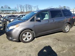 Toyota Sienna le salvage cars for sale: 2012 Toyota Sienna LE