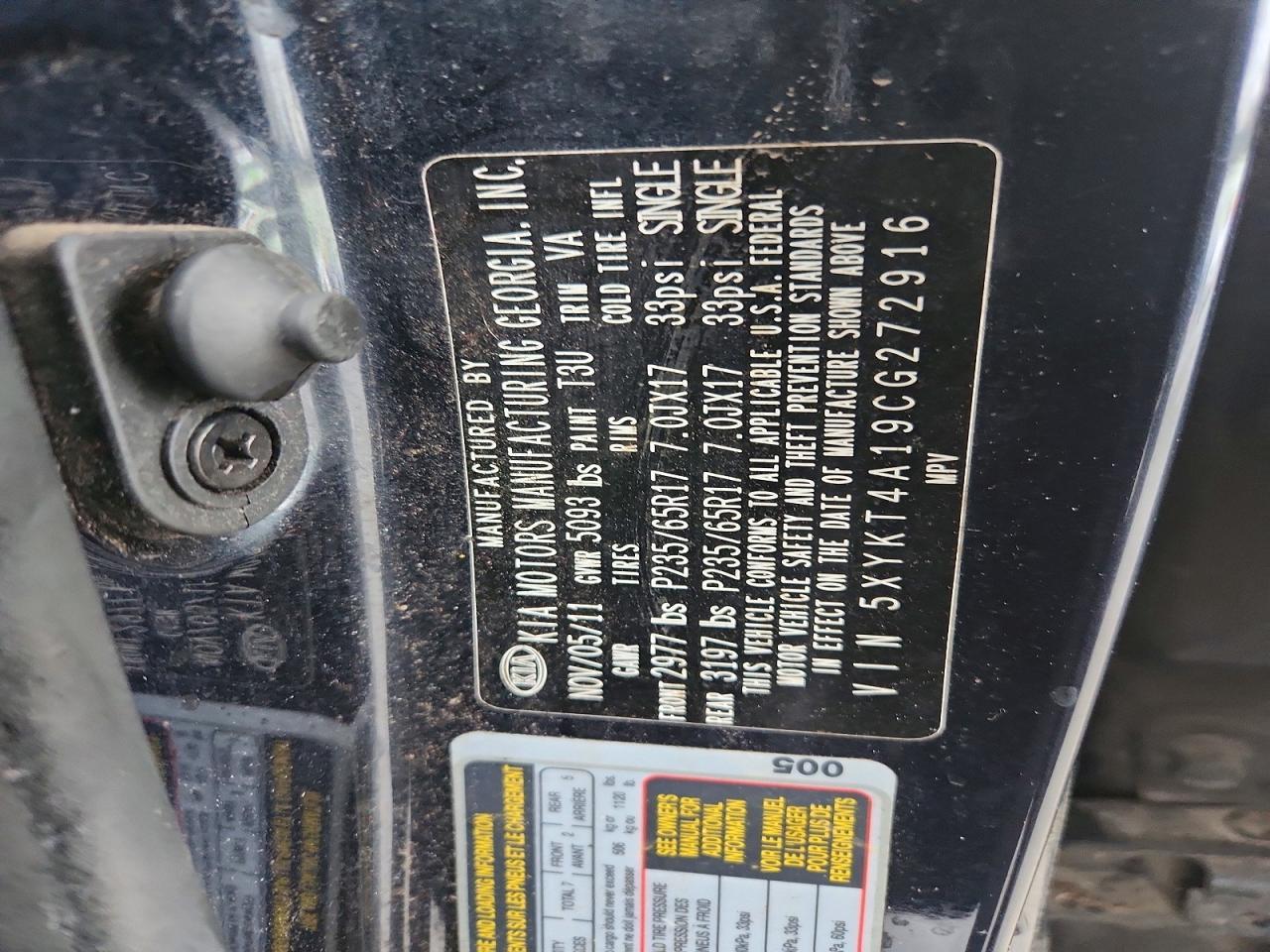 2012 KIA Sorento Base