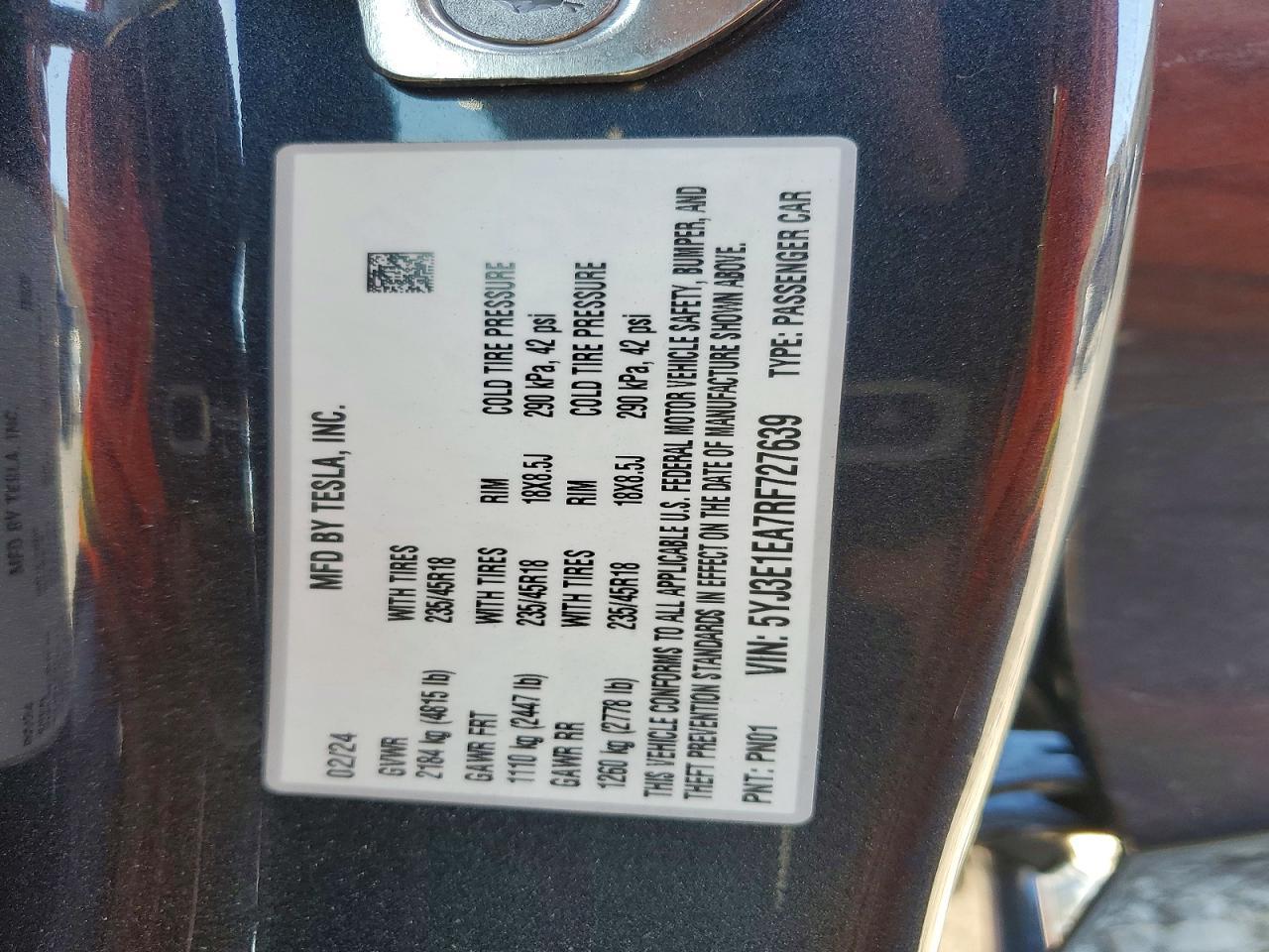 2024 Tesla Model 3