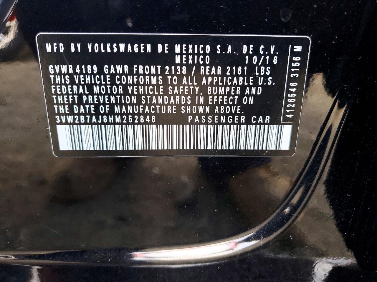 2017 Volkswagen Jetta s