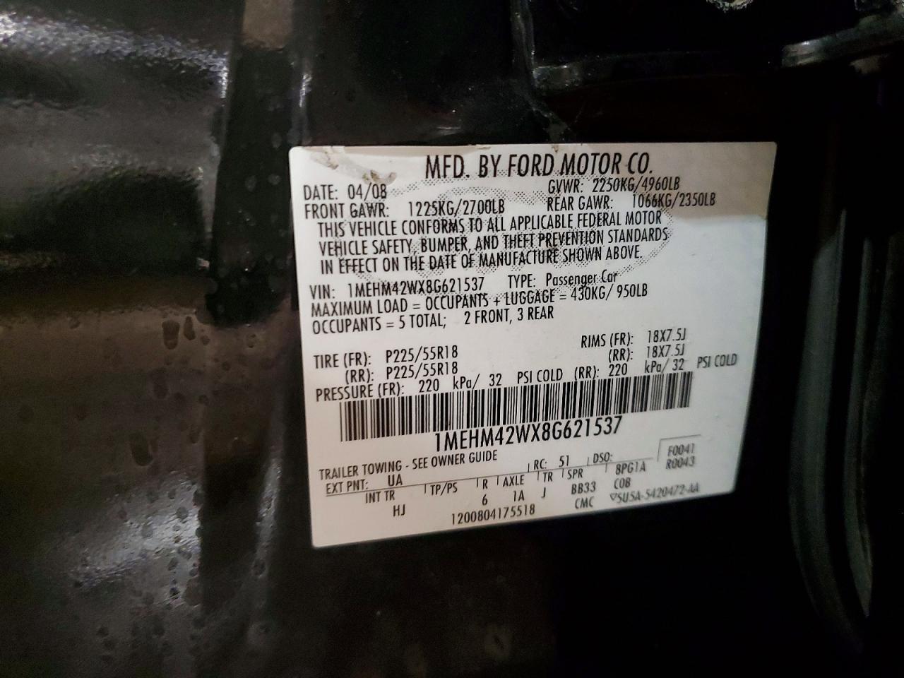 2008 Mercury Sable Premier