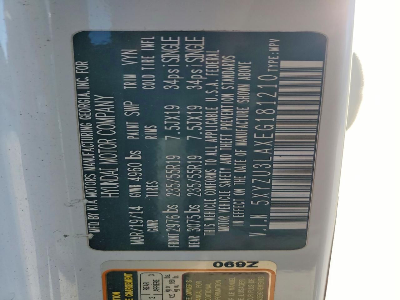 2014 Hyundai Santa fe Sport