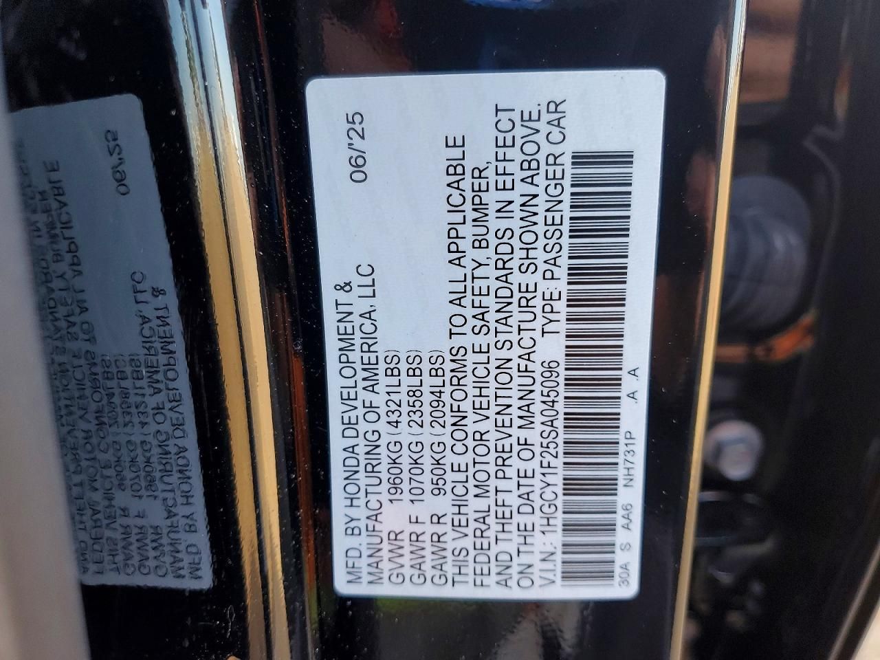 2025 Honda Accord lx