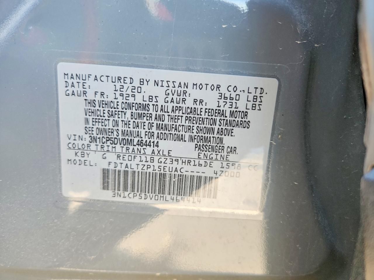 2021 Nissan Kicks sr