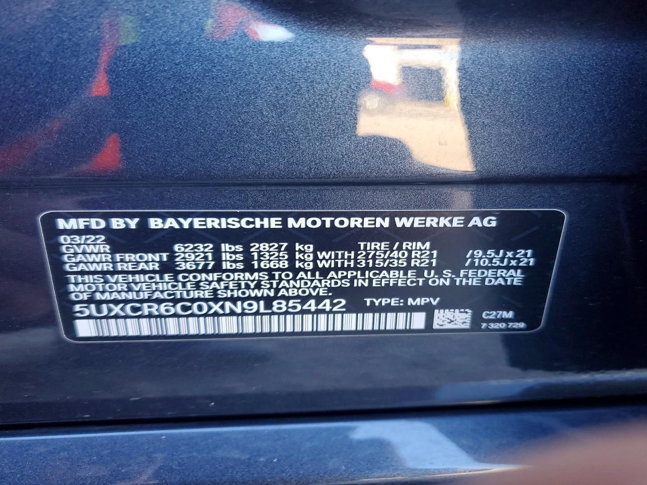 2022 BMW X5 Xdrive40i