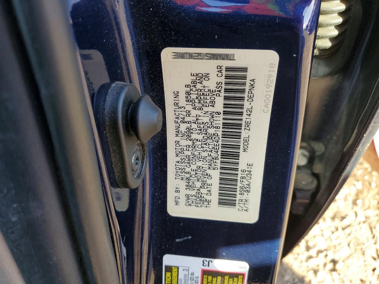 2013 Toyota Corolla Base