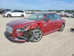 Salvage cars for sale from Copart Houston, TX: 2017 Lincoln Continental Reserve