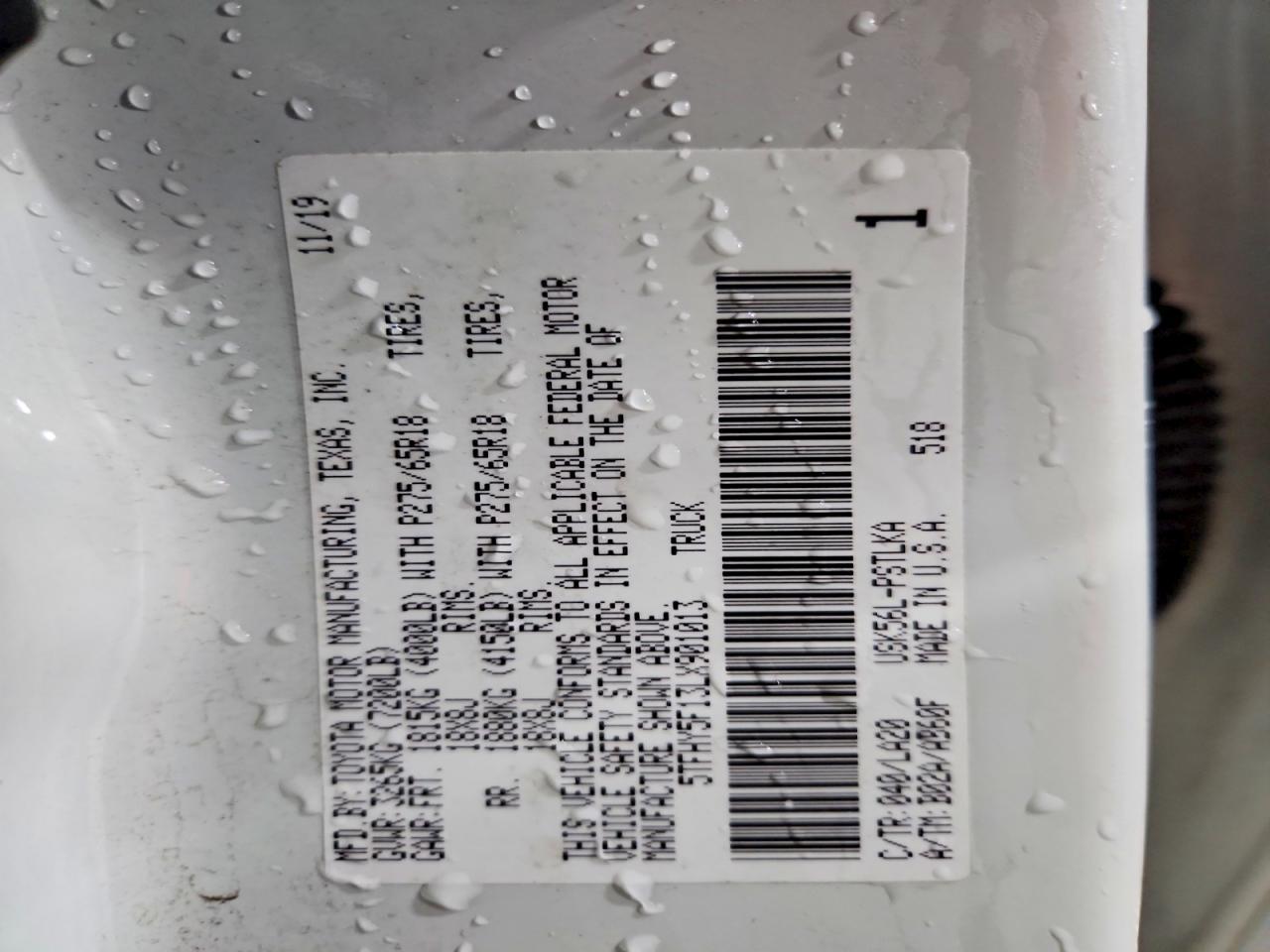 2020 Toyota Tundra Limited