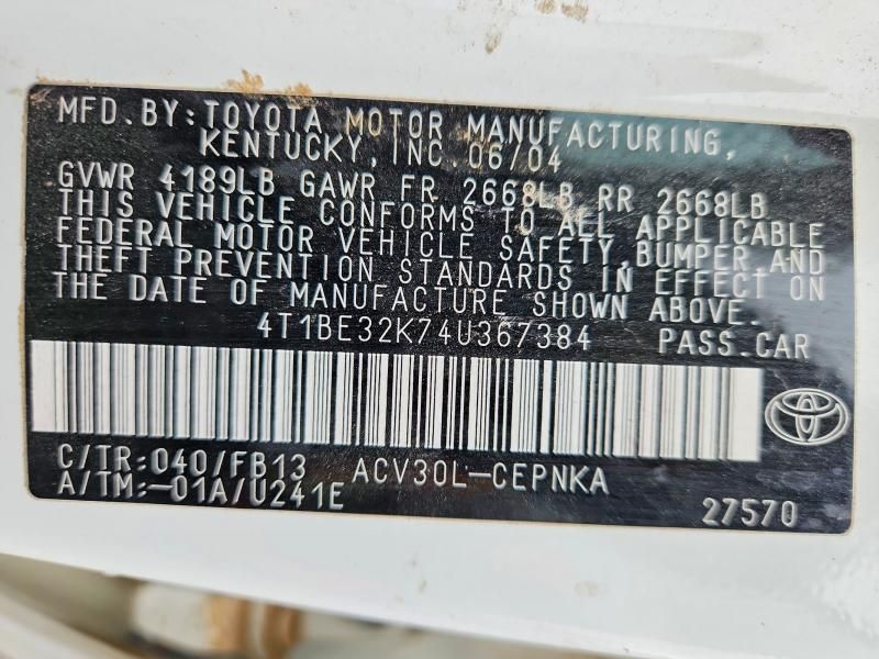 2004 Toyota Camry le