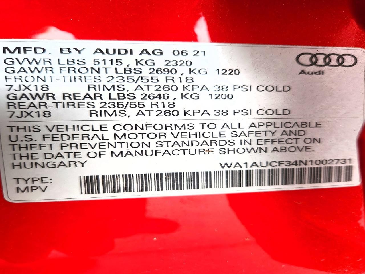 2022 Audi Q3 Premium 40