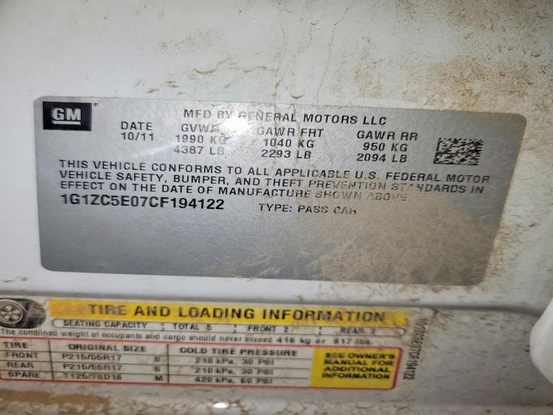 2012 Chevrolet Malibu 1LT
