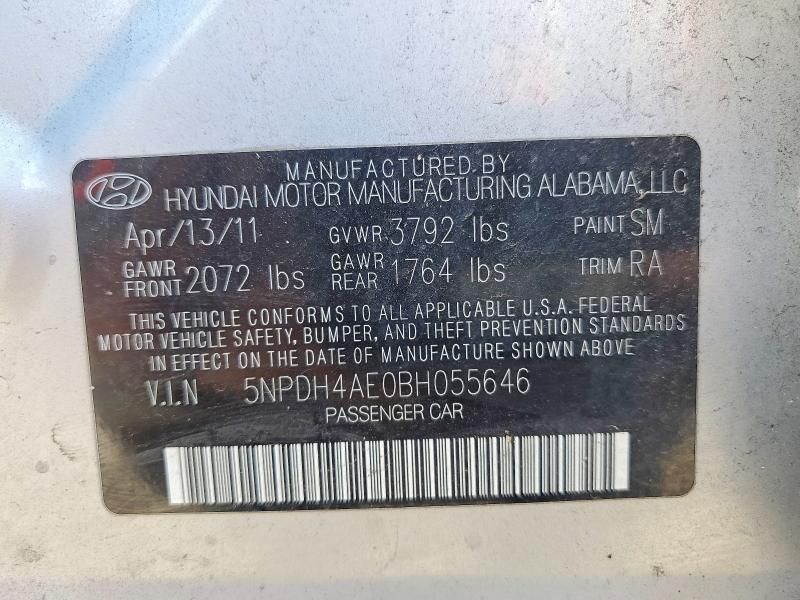 2011 Hyundai Elantra gls