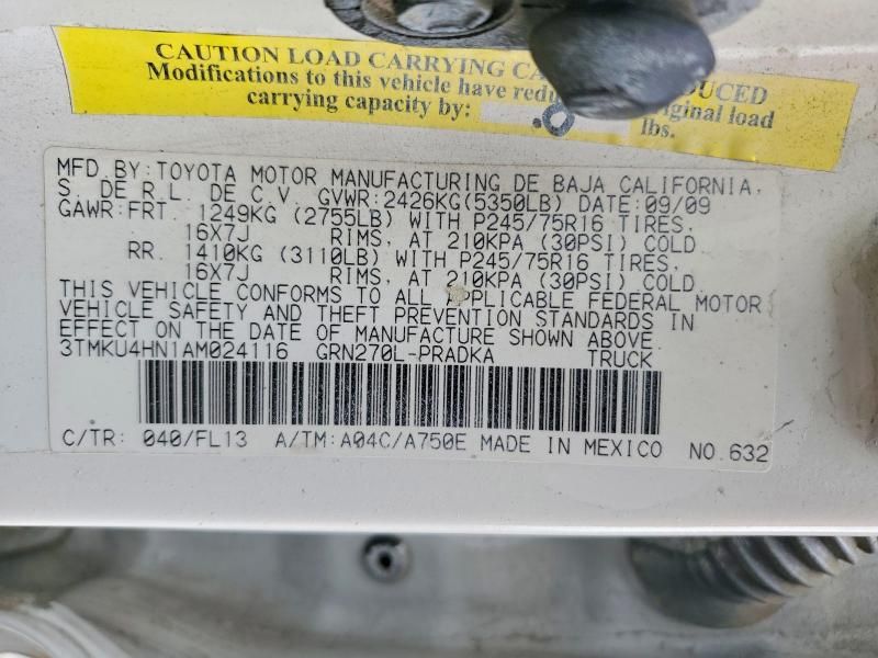 2010 Toyota Tacoma Double Cab Prerunner Long BED