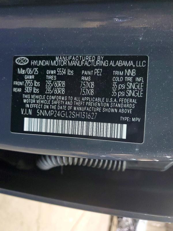 2025 Hyundai Santa fe sel