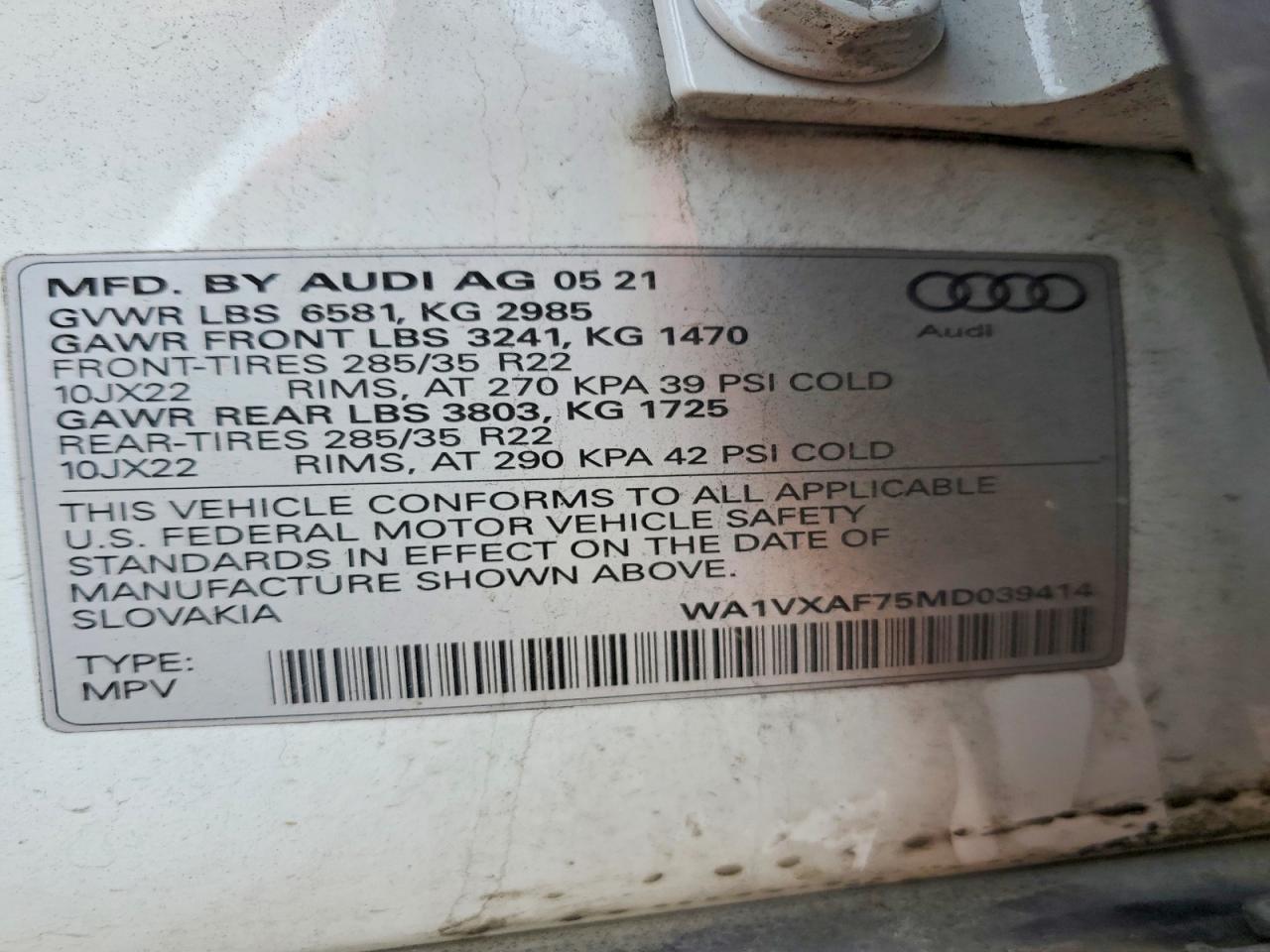 2021 Audi Q7 Prestige