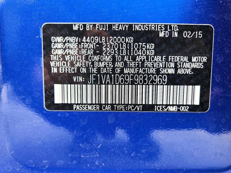 2015 Subaru Wrx Premium