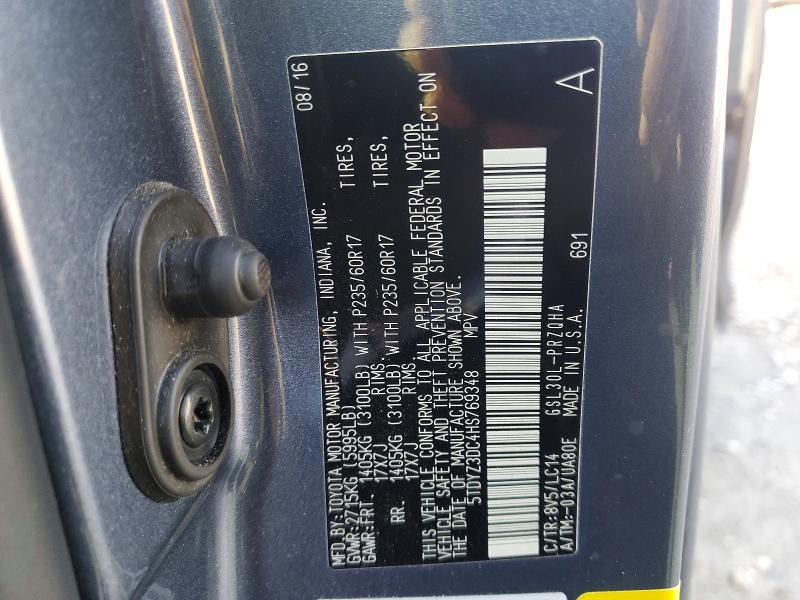 2017 Toyota Sienna xle