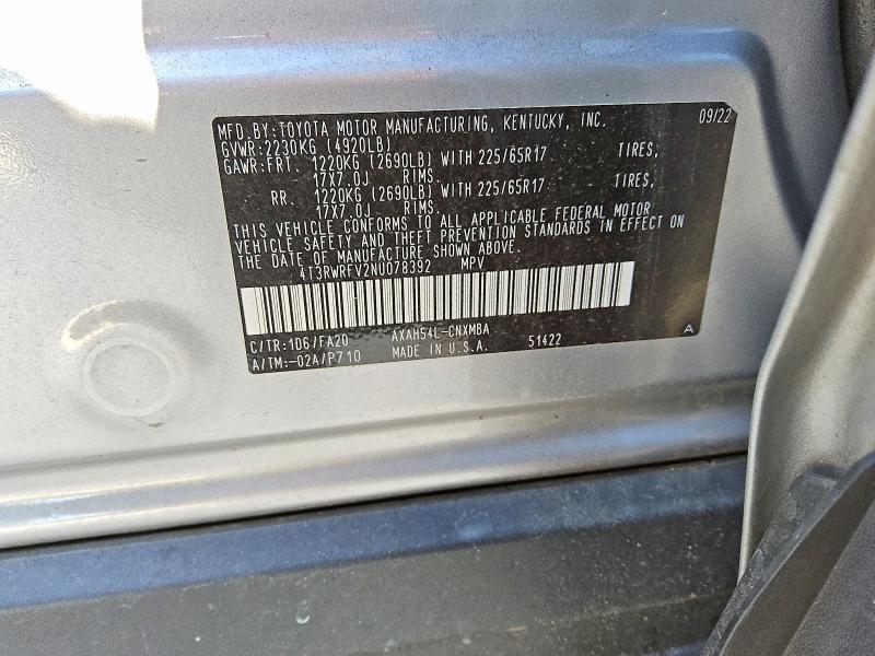 2022 Toyota Rav4 xle
