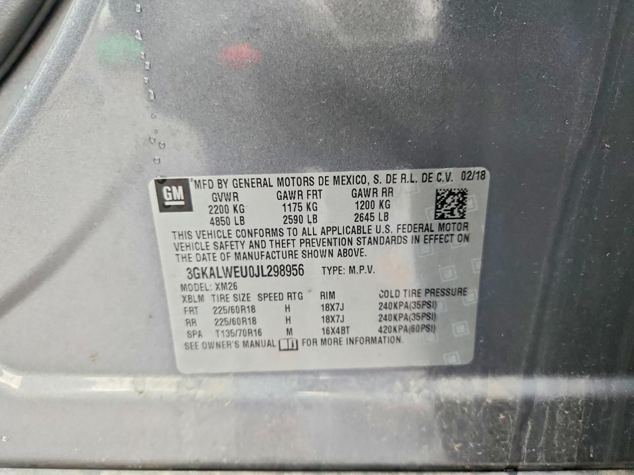 2018 GMC Terrain slt