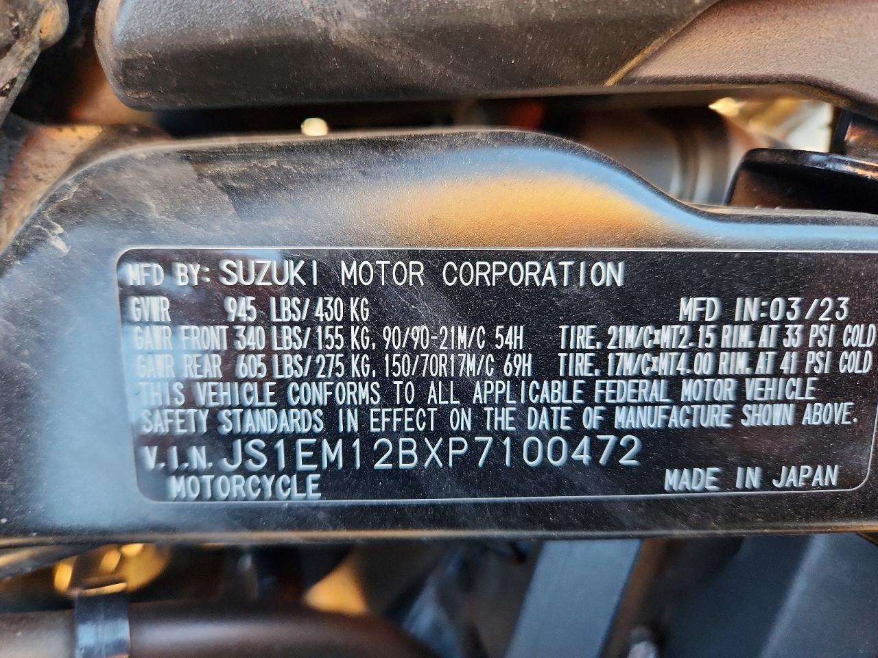 2023 Suzuki DL800DE RC