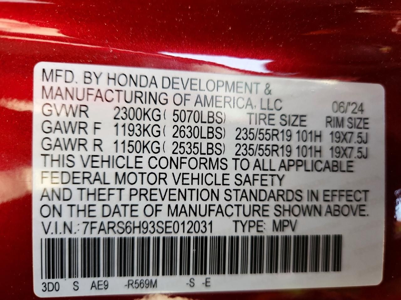 2025 Honda Cr-v Sport Touring