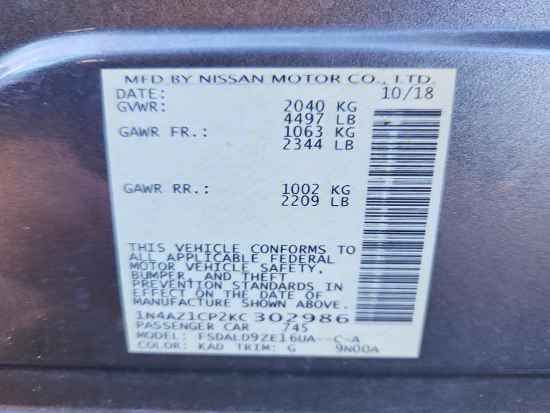 2019 Nissan Leaf s