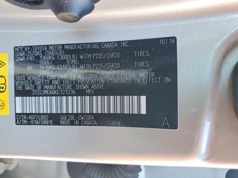 2019 Lexus Rx 350 Base