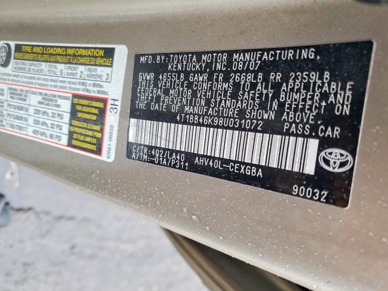 2008 Toyota Camry Hybrid