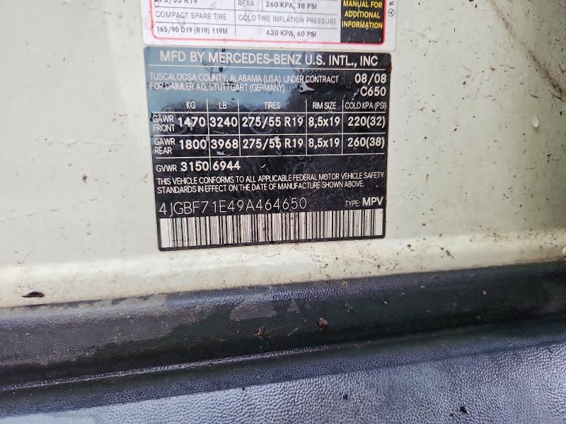 2009 Mercedes-Benz Gl 450 4matic