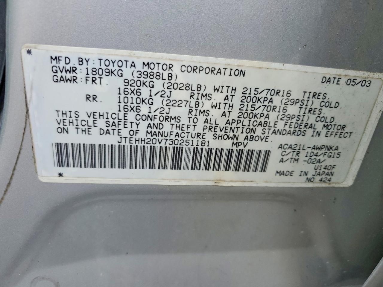 2003 Toyota Rav4