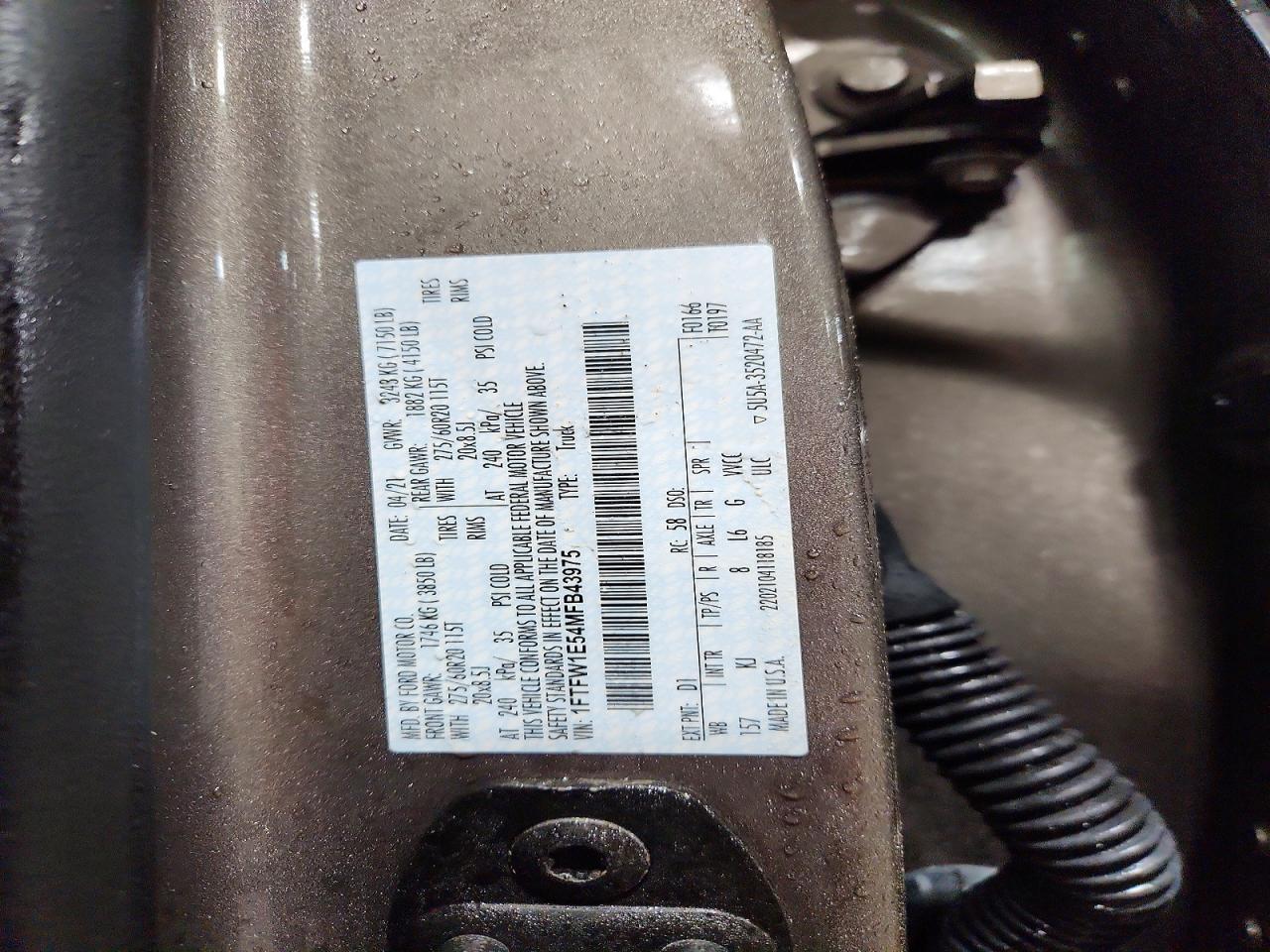 2021 Ford F150 Supercrew