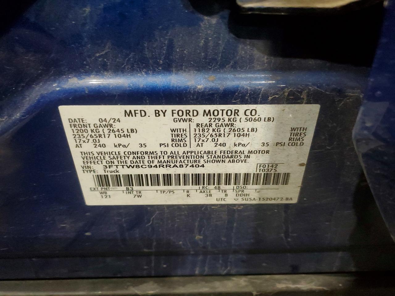 2024 Ford Maverick XLT Tremor