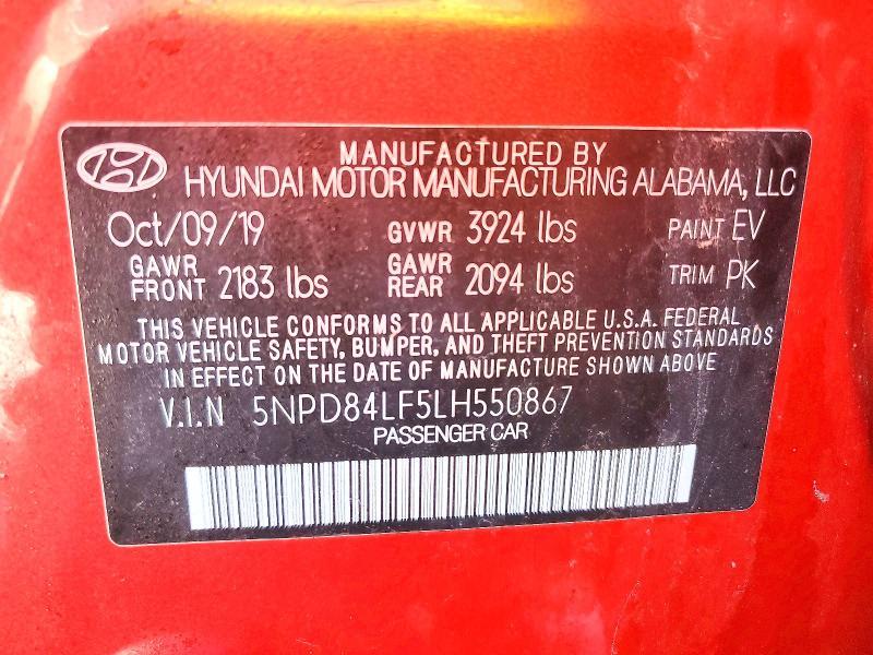 2020 Hyundai Elantra sel