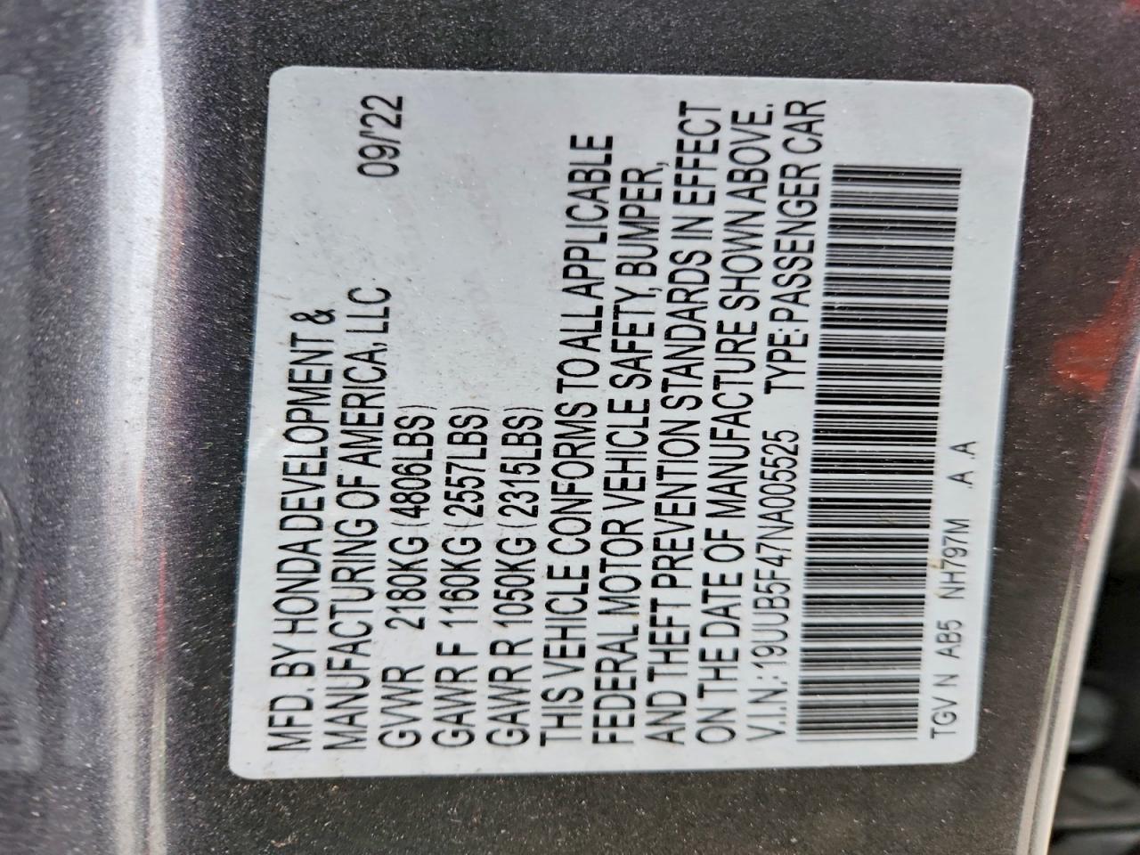 2022 Acura Tlx Technology
