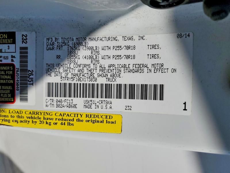 2014 Toyota Tundra Double cab sr