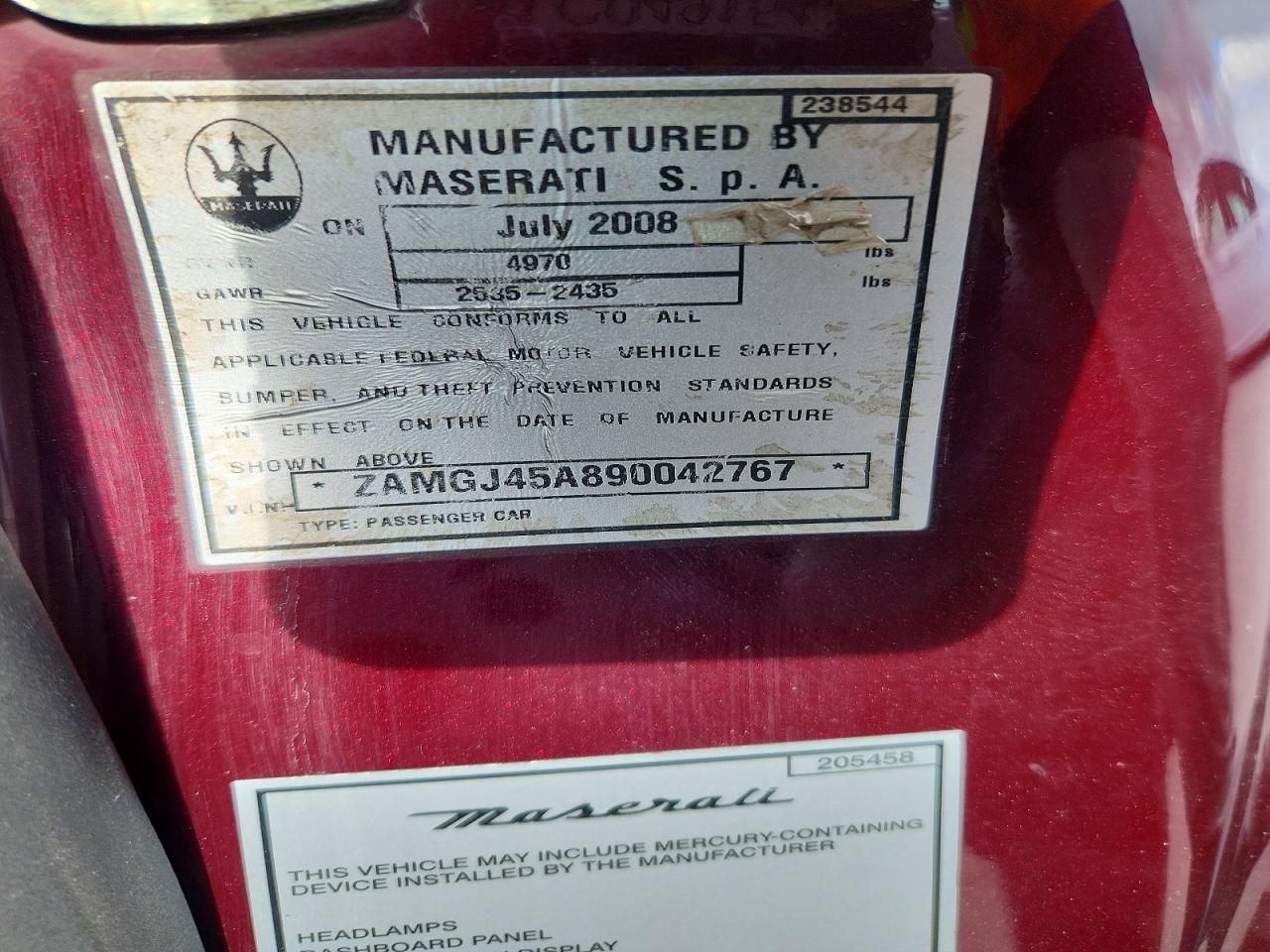 2009 Maserati Granturismo