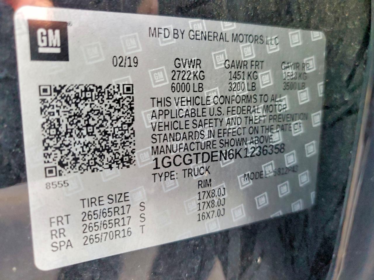 2019 Chevrolet Colorado Z71