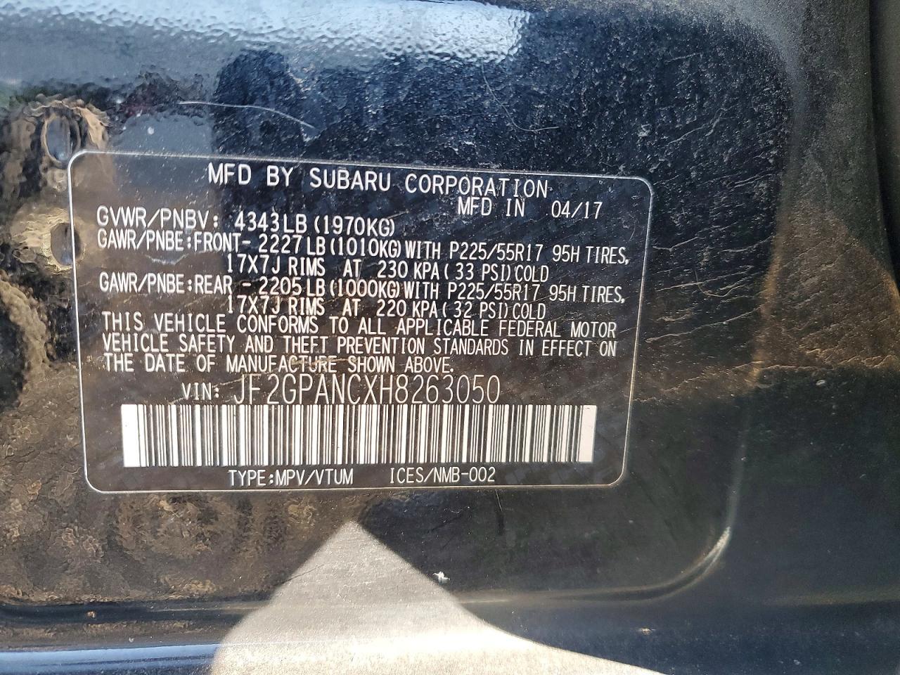 2017 Subaru Crosstrek Limited