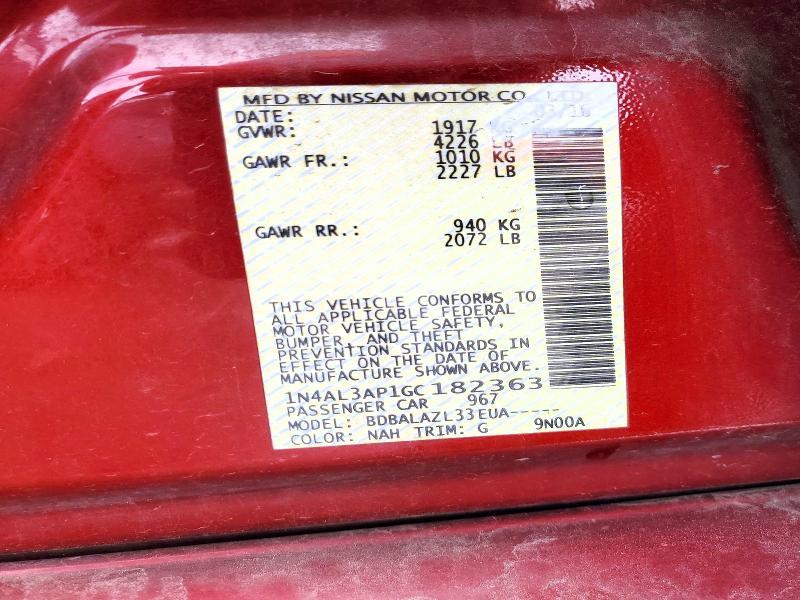 2016 Nissan Altima 2.5