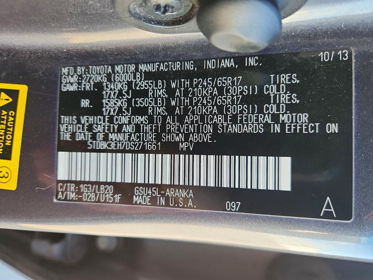 2013 Toyota Highlander Base